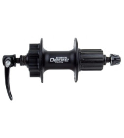 Втулка заднего колеса Shimano, FH-M525A, 36 отв, 8/9 ск, 6-болт, QR, черн.