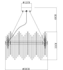 Светильник подвесной Arte Lamp ACAPULCO A1007SP-10GO