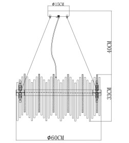 Светильник подвесной Arte Lamp ACAPULCO A1007SP-12GO