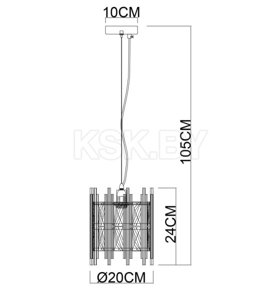 Светильник подвесной Arte Lamp ALRUBA A1043SP-1BK (A1043SP-1BK) 