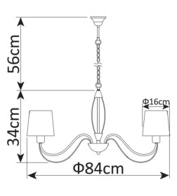 Светильник подвесной Arte Lamp ORLEAN A9310LM-8WG