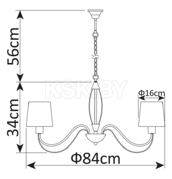 Светильник подвесной Arte Lamp ORLEAN A9310LM-8WG (A9310LM-8WG) 