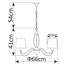 Светильник подвесной Arte Lamp ORLEAN A9310LM-5WG (A9310LM-5WG) 