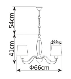 Светильник подвесной Arte Lamp ORLEAN A9310LM-5WG