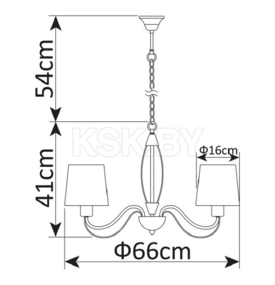 Светильник подвесной Arte Lamp ORLEAN A9310LM-5WG (A9310LM-5WG) 