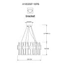 Светильник подвесной Arte Lamp ALYA A1053SP-10PB (A1053SP-10PB) 
