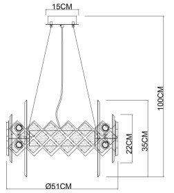 Светильник подвесной Arte Lamp AMELIA A1039SP-10BK