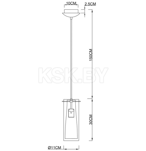 Светильник подвесной Arte Lamp ARIES A8983SP-1PB (A8983SP-1PB) 