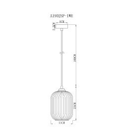 Светильник подвесной Arte Lamp ARWEN A1902SP-1WH