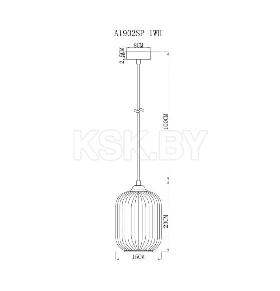 Светильник подвесной Arte Lamp ARWEN A1902SP-1WH (A1902SP-1WH) 