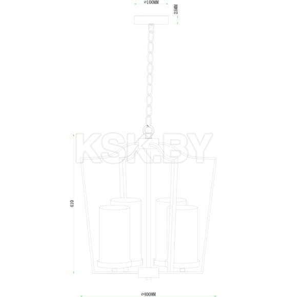 Светильник подвесной Arte Lamp NUVOLA A7017SP-4BK (A7017SP-4BK) 