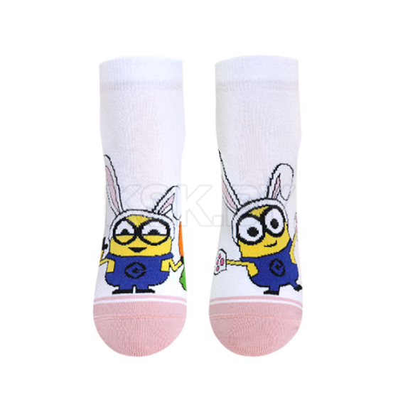 Носки женские 1125 Брестские MINIONS (укороченные), р. 25 рис.501 БЕЛЫЙ (20С1125) 