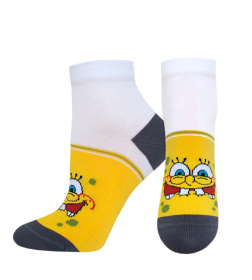 Носки женские 1146 Брестские SPONGEBOB (укороченные), р. 25 рис.446 Я.ЖЕЛТЫЙ