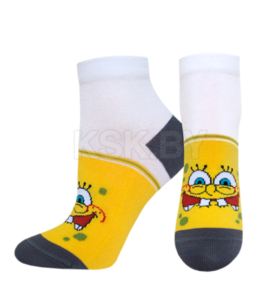 Носки женские 1146 Брестские SPONGEBOB (укороченные), р. 25 рис.446 Я.ЖЕЛТЫЙ (21С1146) 