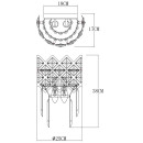 Светильник настенный Arte Lamp WEZEN A1006AP-2CC (A1006AP-2CC) 