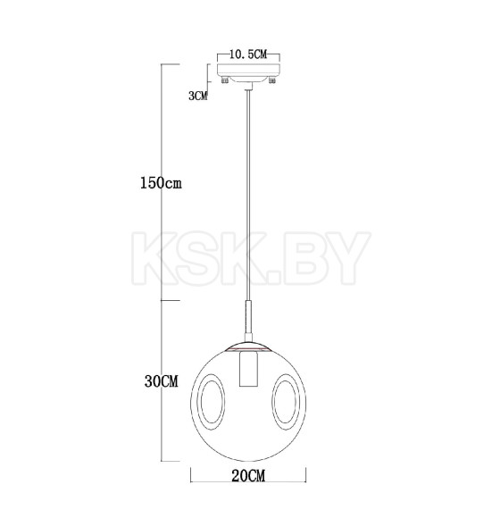 Светильник подвесной Arte Lamp TUREIS A9920SP-1CC (A9920SP-1CC) 