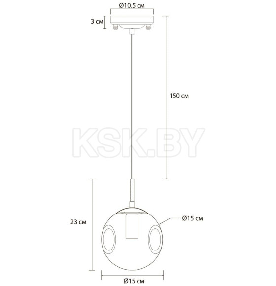 Светильник подвесной Arte Lamp TUREIS A9915SP-1PB (A9915SP-1PB) 