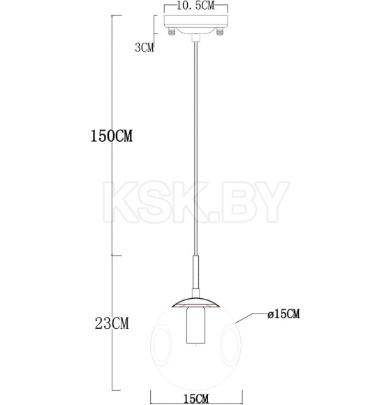 Светильник подвесной Arte Lamp TUREIS A9915SP-1CC (A9915SP-1CC) 