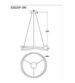 Светильник подвесной Arte Lamp SWING A2522SP-2WH