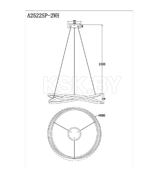 Светильник подвесной Arte Lamp SWING A2522SP-2WH (A2522SP-2WH) 