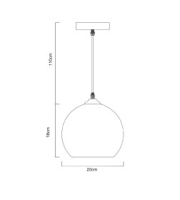 Светильник подвесной Arte Lamp SPLENDIDO A4285SP-1AC