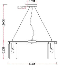 Светильник подвесной Arte Lamp SECUNDA A1003LM-8CC