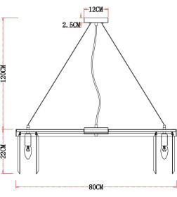 Светильник подвесной Arte Lamp SECUNDA A1003LM-12CC