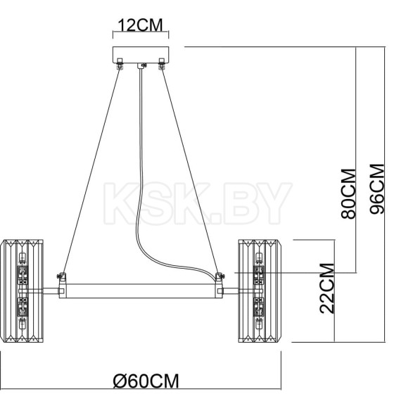 Светильник подвесной Arte Lamp SANTORINI A1049SP-12GO (A1049SP-12GO) 