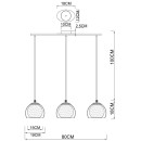 Светильник подвесной Arte Lamp RASTABAN A7984SP-3PB (A7984SP-3PB) 