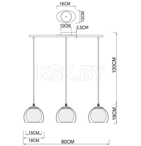 Светильник подвесной Arte Lamp RASTABAN A7984SP-3CC (A7984SP-3CC) 