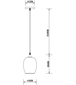 Светильник подвесной Arte Lamp PROPUS A4344SP-1CC