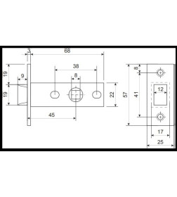 Защелка Apecs 5400-CR