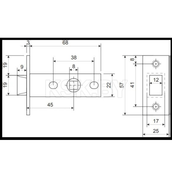 Защелка Apecs 5400-CR