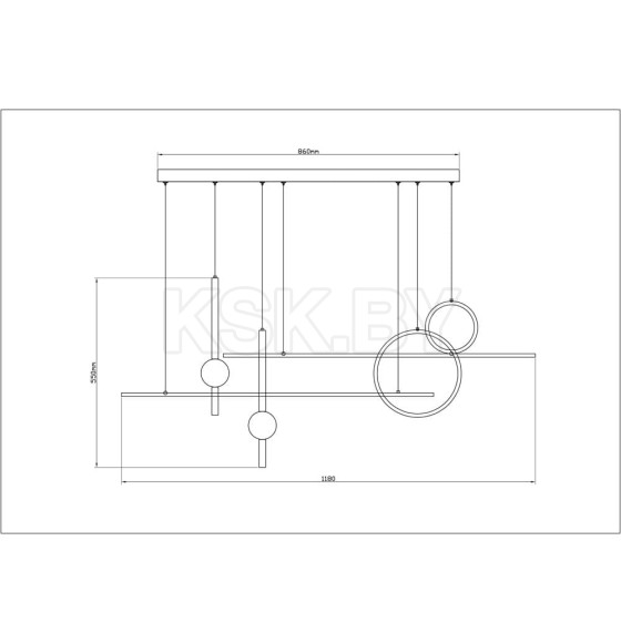 Светильник подвесной Arte Lamp POLARIS A2610SP-85BK (A2610SP-85BK) 