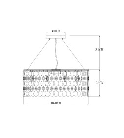 Светильник подвесной Arte Lamp PIPIRIMA A4041SP-8CC