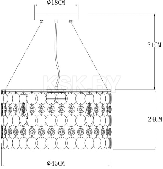 Светильник подвесной Arte Lamp PIPIRIMA A4041SP-5CC (A4041SP-5CC) 