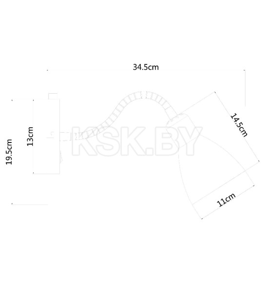 Светильник настенный Arte Lamp DORM A1408AP-1BK (A1408AP-1BK) 