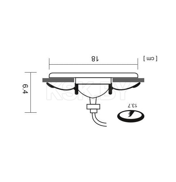 Светильник потолочный Arte Lamp APUS A6664PL-1GY (A6664PL-1GY) 