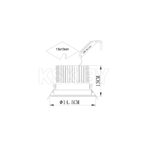 Светильник потолочный Arte Lamp APERTURA A3315PL-1WH (A3315PL-1WH) 