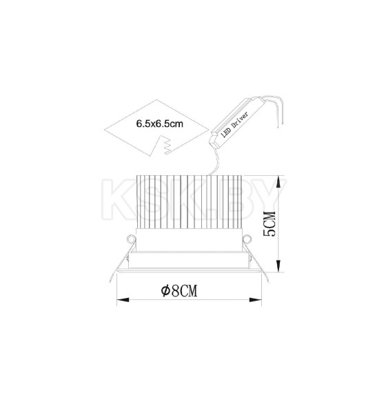 Светильник потолочный Arte Lamp APERTURA A3307PL-1WH (A3307PL-1WH) 