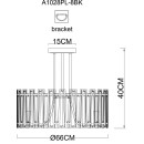Светильник потолочный Arte Lamp AMBER A1028PL-8BK (A1028PL-8BK) 