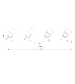 Светильник потолочный Arte Lamp ALMACH A1906PL-4WH