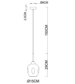 Светильник подвесной Arte Lamp YUKA A7759SP-1PB