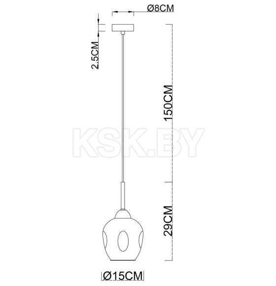 Светильник подвесной Arte Lamp YUKA A7759SP-1PB (A7759SP-1PB) 