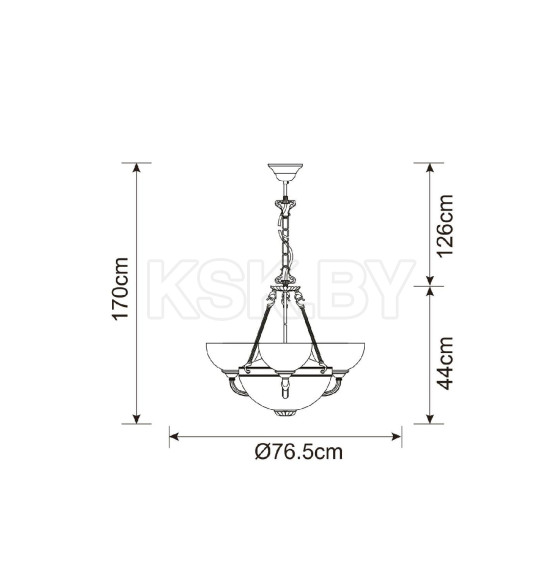 Светильник подвесной Arte Lamp WINDSOR A3777LM-3-2AB (A3777LM-3-2AB) 