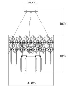 Светильник подвесной Arte Lamp WEZEN A1006SP-8CC