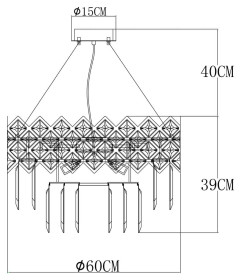 Светильник подвесной Arte Lamp WEZEN A1006SP-10CC