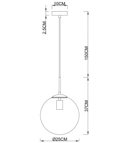 Светильник подвесной Arte Lamp VOLARE A1925SP-1CC