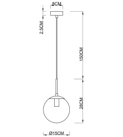 Светильник подвесной Arte Lamp VOLARE A1565SP-1PB