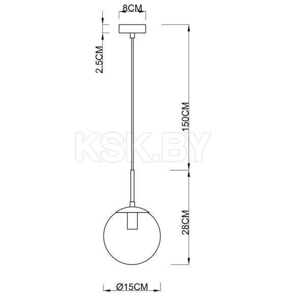 Светильник подвесной Arte Lamp VOLARE A1565SP-1PB (A1565SP-1PB) 